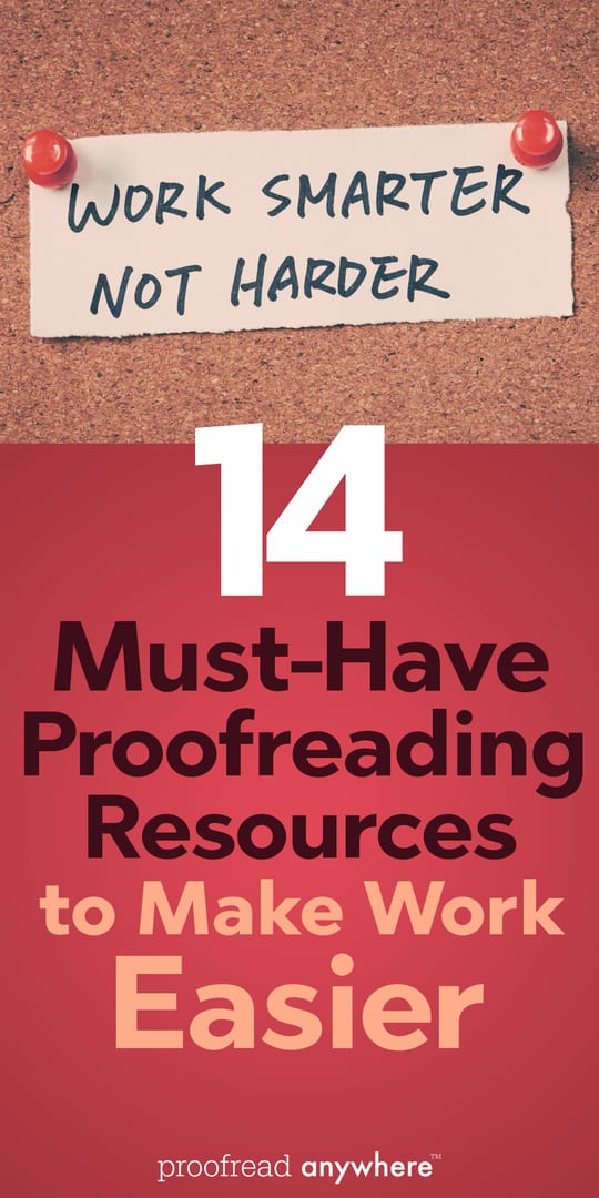 Check out my favorite must-have proofreading resources