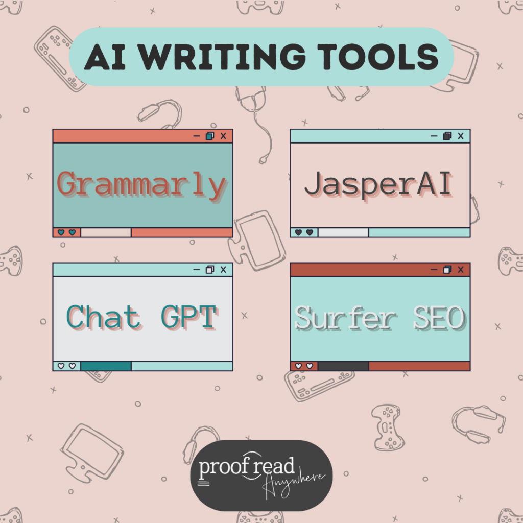 The image shows the best AI writing tools