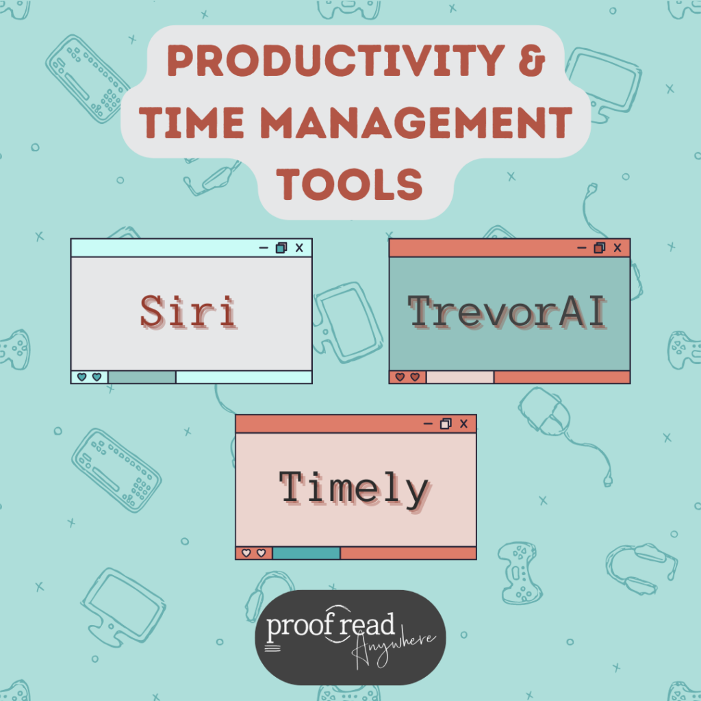 The image shows the best productivity and time management tools