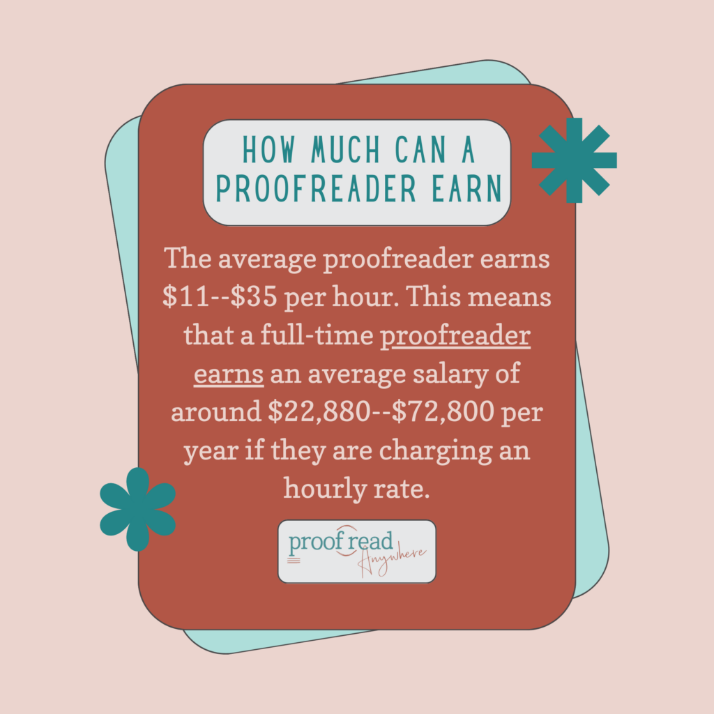 How much can a proofreader earn? 