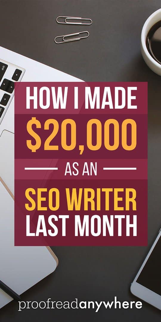 See how you can earn money as a freelance SEO writer