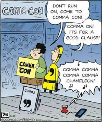 Learn how NOT to misuse a comma