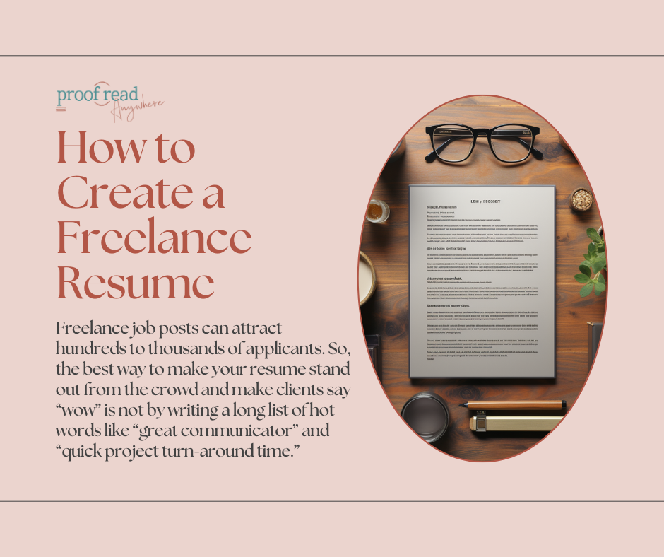 How to create a freelance resume