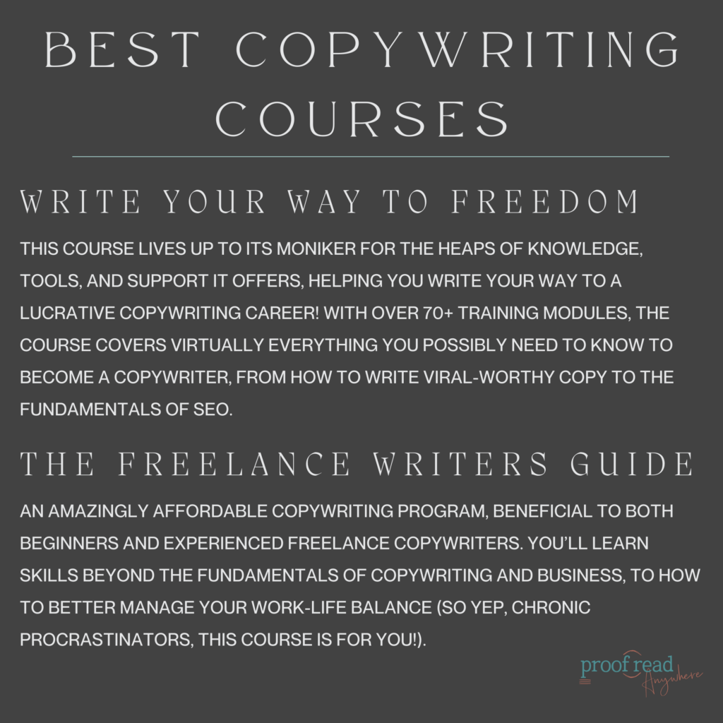 Best copywriting courses