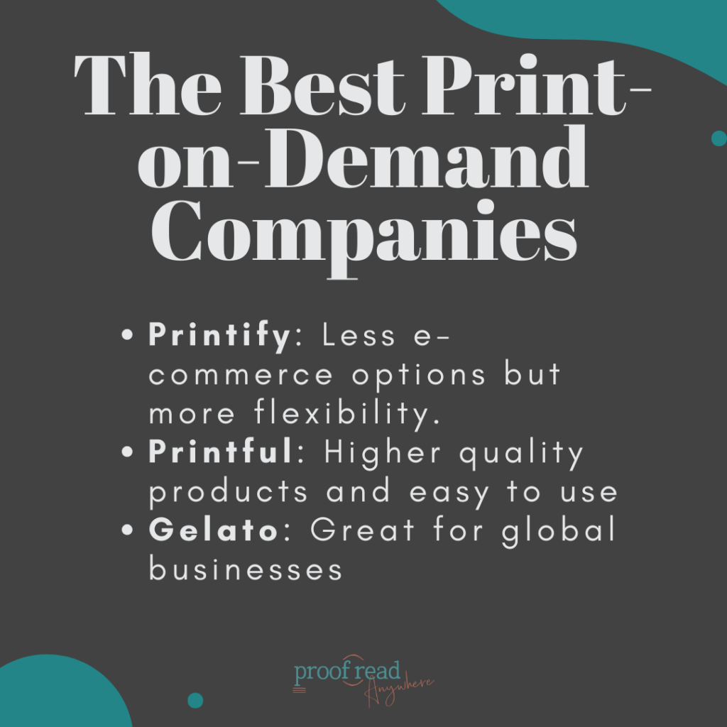 The Best Print-on-demand companies