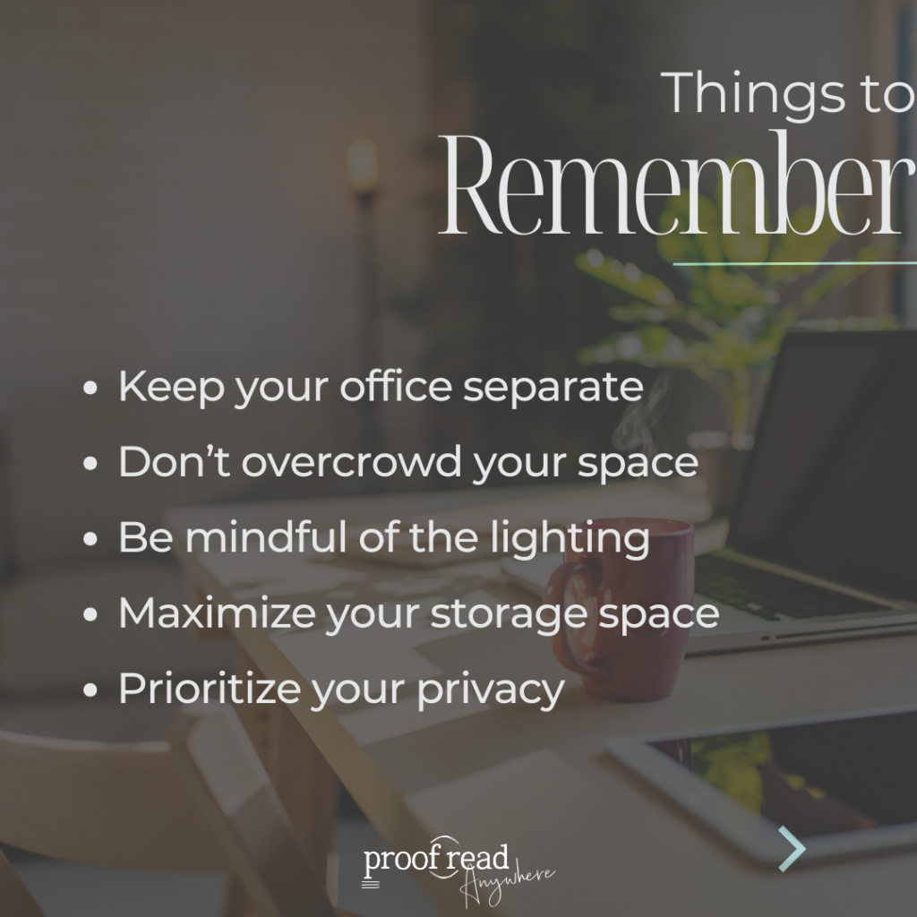 Things to remember when setting up a work-from-home office