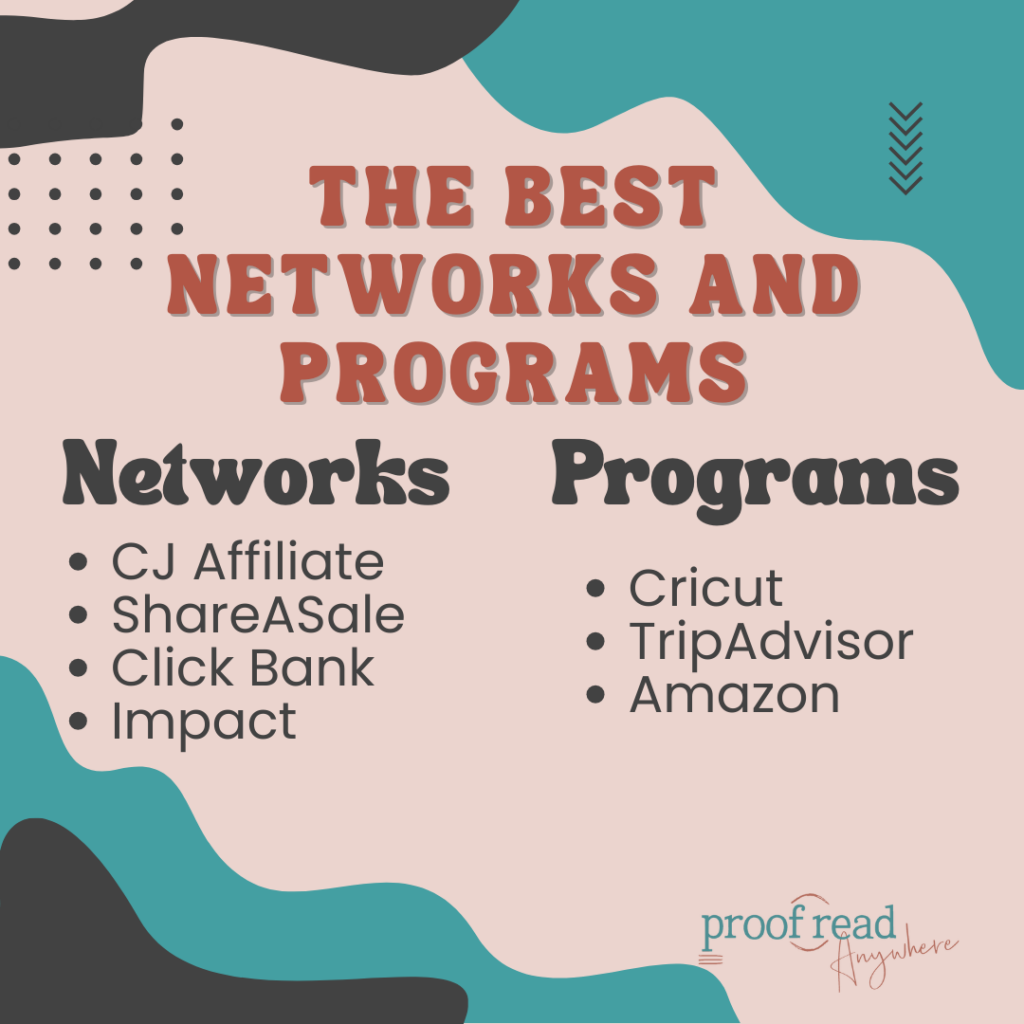Best Affiliate programs and networks