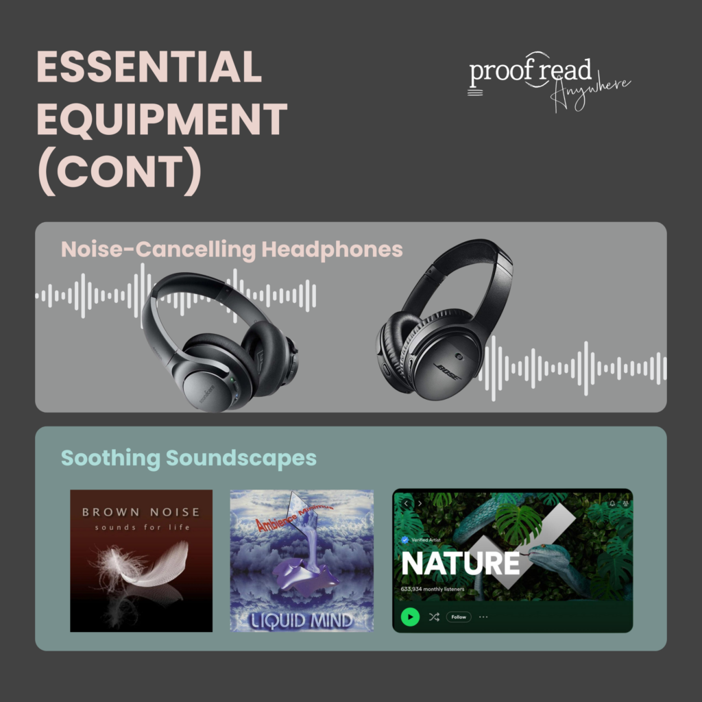 Equipment to help you focus
