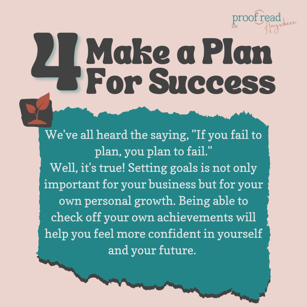 Make a plan for success
